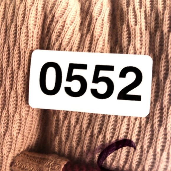 Free People S Rainbow Dreams Batwing Sleeve Knit Sweater mauve red woven 0552 - Picture 12 of 12